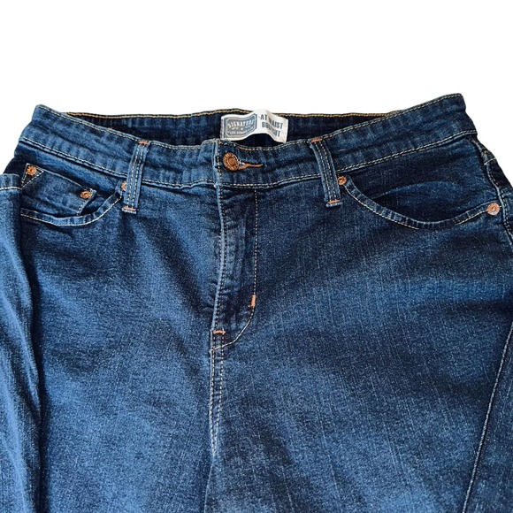 Levis, Signature - Jeans, at waist dark wash Boot Cut, Size 12L - Picture 3 of 11